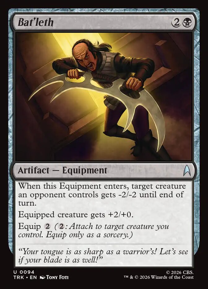 Magic The Gathering - Star Trek - Bat'leth - 94 - Uncommon - Foil
