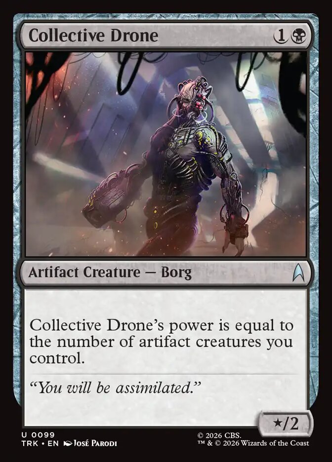 Magic The Gathering - Star Trek - Collective Drone - 99 - Uncommon - Foil