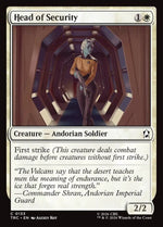 Magic The Gathering - Star Trek Commander - Head of Security - 133 - Common - Foil