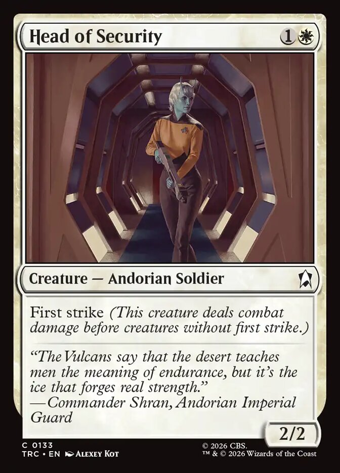 Magic The Gathering - Star Trek Commander - Head of Security - 133 - Common