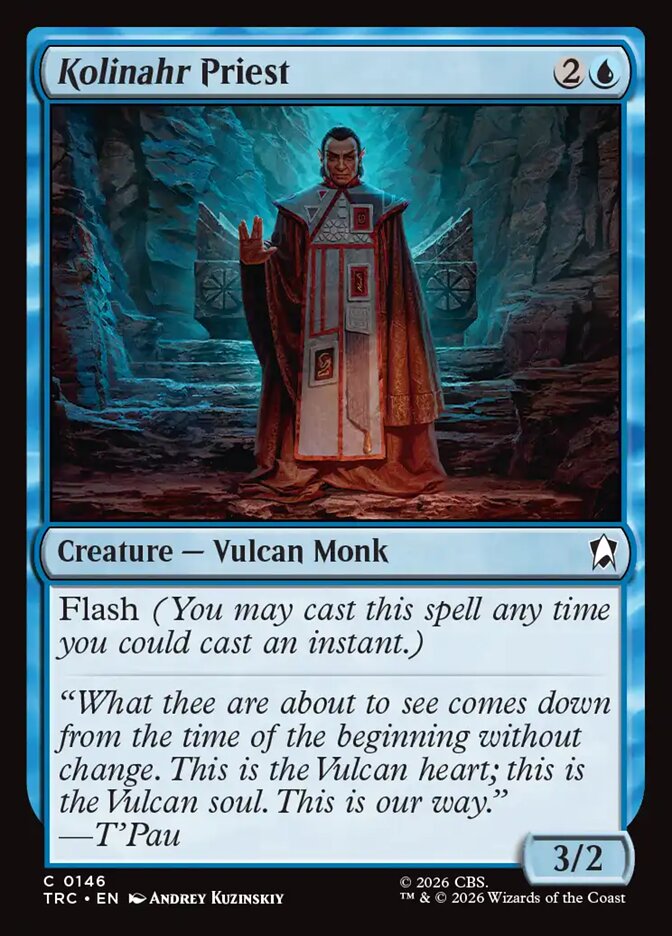 Magic The Gathering - Star Trek Commander - Kolinahr Priest - 146 - Common
