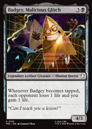 Magic The Gathering - Star Trek Commander - Badgey, Malicious Glitch - 152 - Uncommon