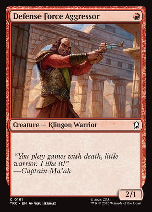 Magic The Gathering - Star Trek Commander - Defense Force Aggressor - 161 - Common - Foil