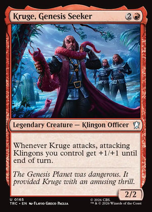 Magic The Gathering - Star Trek Commander - Kruge, Genesis Seeker - 165 - Uncommon