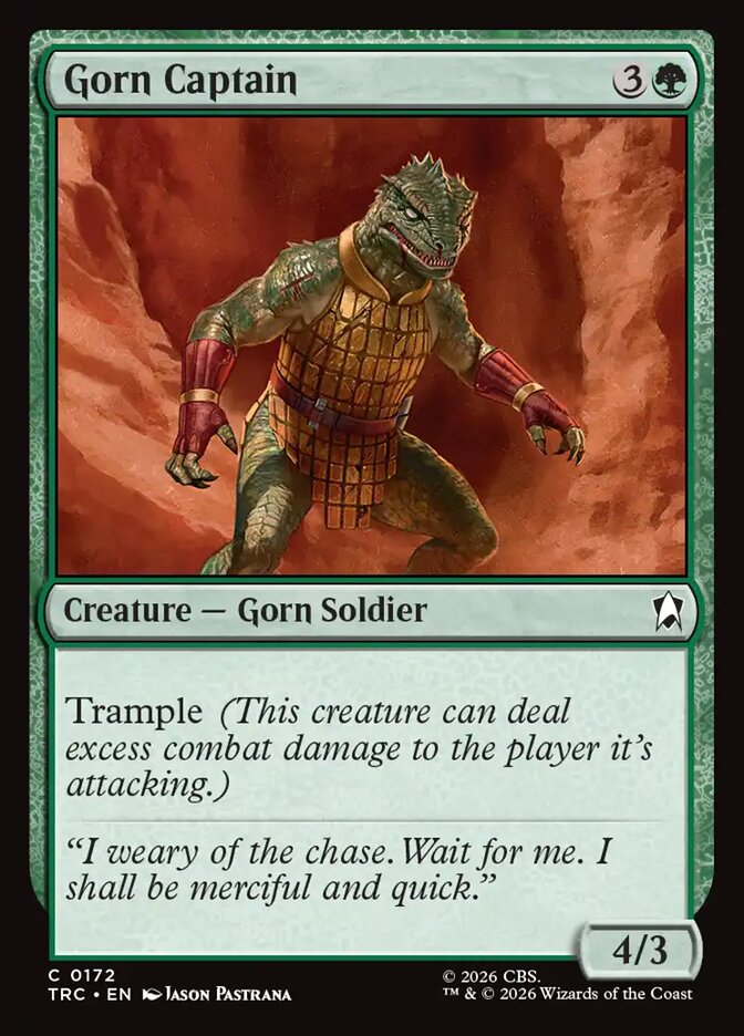 Magic The Gathering - Star Trek Commander - Gorn Captain - 172 - Common - Foil