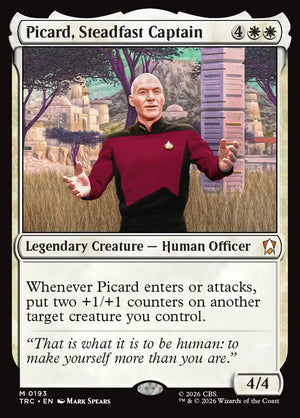 Magic The Gathering - Star Trek Commander - Picard, Steadfast Captain - 193 - Mythic