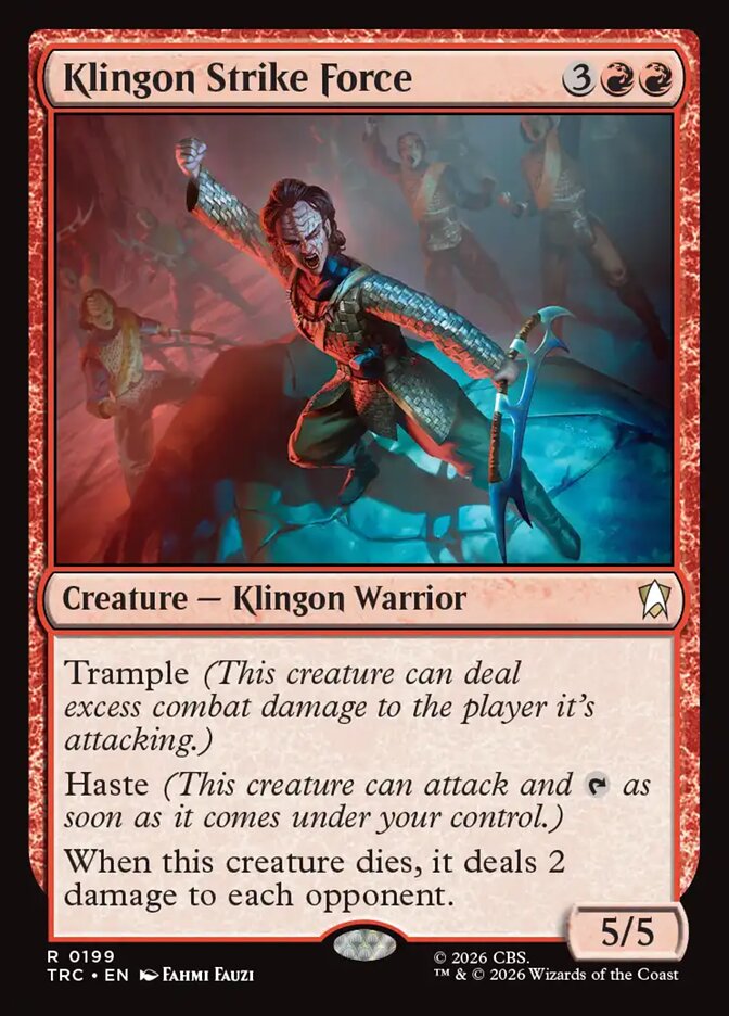 Magic The Gathering - Star Trek Commander - Klingon Strike Force - 199 - Rare - Foil