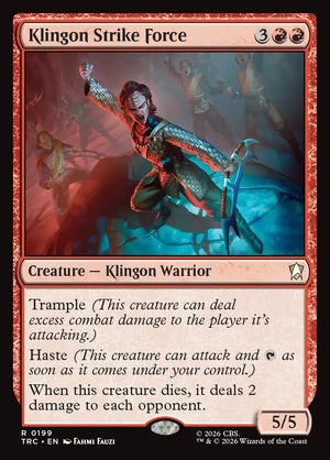 Magic The Gathering - Star Trek Commander - Klingon Strike Force - 199 - Rare - Foil