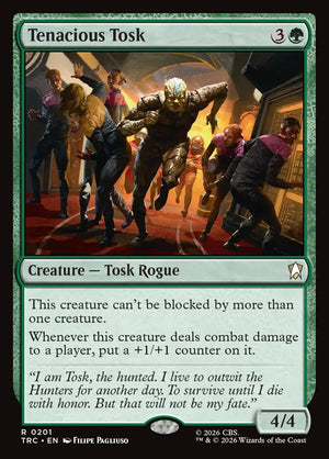 Magic The Gathering - Star Trek Commander - Tenacious Tosk - 201 - Rare - Foil