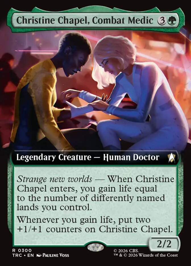Magic The Gathering - Star Trek Commander - Christine Chapel, Combat Medic - 300 - Rare