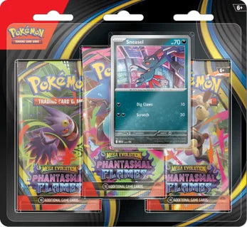Pokémon TCG - Mega Evolution Phantasmal Flames Triple Blister Pack