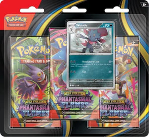 Pokémon TCG - Mega Evolution Phantasmal Flames Triple Blister Pack