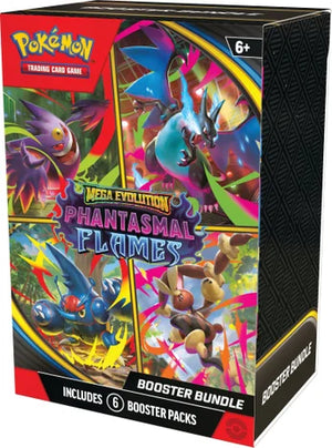 Pokémon TCG - Mega Evolution Phantasmal Flames Booster Bundle (6 Packs)