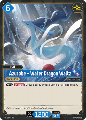 Palworld TCG - Dawn of Palpagos - Azurobe - Water Dragon Waltz - EBP01-029