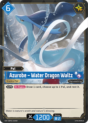 Palworld TCG - Dawn of Palpagos - Azurobe - Water Dragon Waltz - EBP01-029SR
