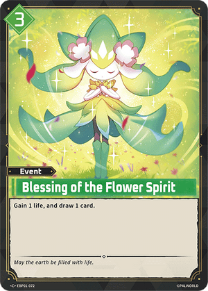Palworld TCG - Dawn of Palpagos - Blessing of the Flower Spirit - EBP01-072