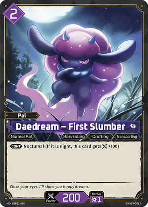 Palworld TCG - Dawn of Palpagos - Daedream - First Slumber - EBP01-080