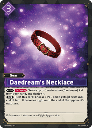 Palworld TCG - Dawn of Palpagos - Daedream's Necklace - EBP01-094
