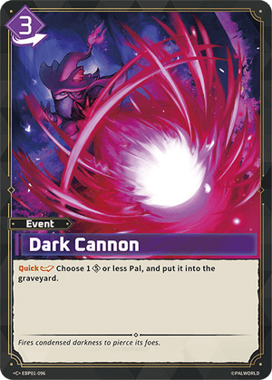 Palworld TCG - Dawn of Palpagos - Dark Cannon - EBP01-096