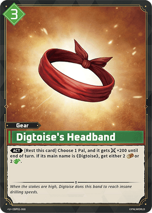 Palworld TCG - Dawn of Palpagos - Digtoise's Headband - EBP01-068