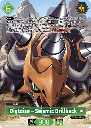 Palworld TCG - Dawn of Palpagos - Digtoise - Seismic Drillback - EBP01-050OSR