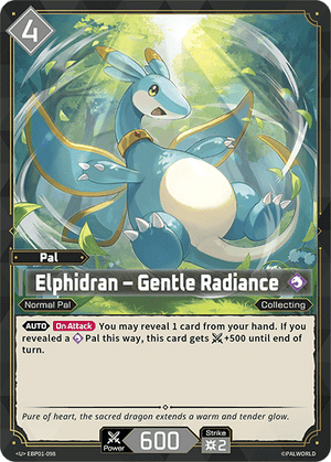 Palworld TCG - Dawn of Palpagos - Elphidran - Gentle Radiance - EBP01-098
