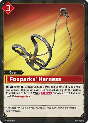 Palworld TCG - Dawn of Palpagos - Foxparks' Harness - EBP01-019