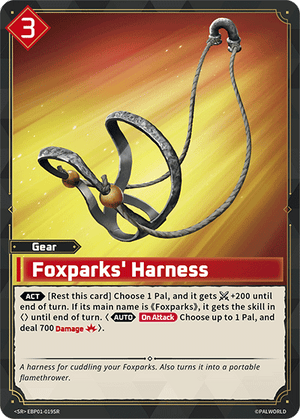 Palworld TCG - Dawn of Palpagos - Foxparks' Harness - EBP01-019SR