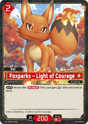 Palworld TCG - Dawn of Palpagos - Foxparks - Light of Courage - EBP01-006SR