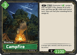 Palworld TCG - Dawn of Palpagos Green Purple - Campfire - ETD02-009