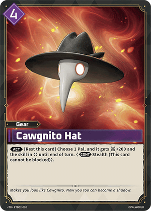 Palworld TCG - Dawn of Palpagos Green Purple - Cawgnito Hat - ETD02-020