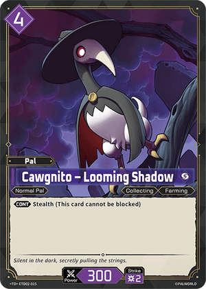 Palworld TCG - Dawn of Palpagos Green Purple - Cawgnito - Looming Shadow - ETD02-015