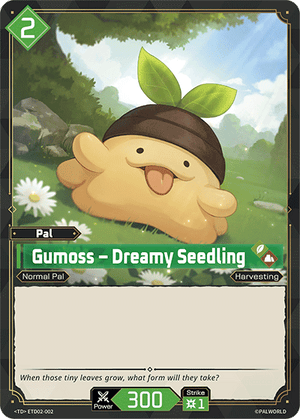 Palworld TCG - Dawn of Palpagos Green Purple - Gumoss - Dreamy Seedling - ETD02-002