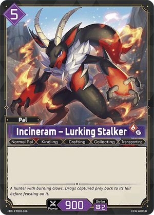 Palworld TCG - Dawn of Palpagos Green Purple - Incineram - Lurking Stalker - ETD02-016
