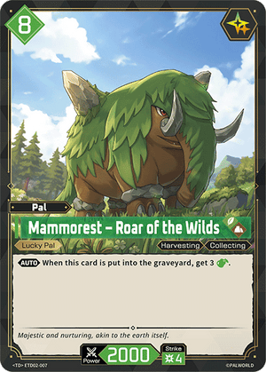 Palworld TCG - Dawn of Palpagos Green Purple - Mammorest - Roar of the Wilds - ETD02-007