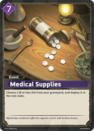 Palworld TCG - Dawn of Palpagos Green Purple - Medical Supplies - ETD02-022