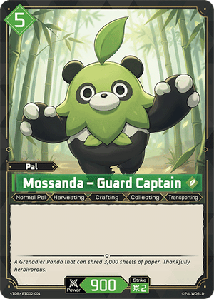 Palworld TCG - Dawn of Palpagos Green Purple - Mossanda - Guard Captain - ETD02-001