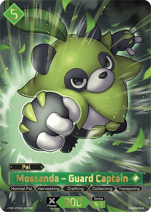 Palworld TCG - Dawn of Palpagos Green Purple - Mossanda - Guard Captain - ETD02-001TSP