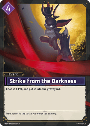 Palworld TCG - Dawn of Palpagos Green Purple - Strike from the Darkness - ETD02-021TSR