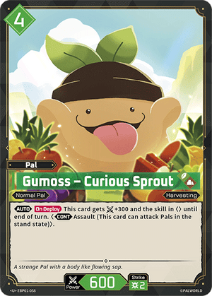 Palworld TCG - Dawn of Palpagos - Gumoss - Curious Sprout - EBP01-058
