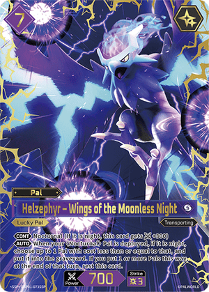 Palworld TCG - Dawn of Palpagos - Helzephyr - Wings of the Moonless Night - EBP01-073SSP