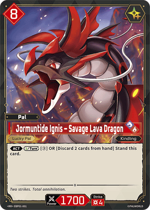 Palworld TCG - Dawn of Palpagos - Jormuntide Ignis - Savage Lava Dragon - EBP01-001
