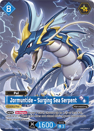 Palworld TCG - Dawn of Palpagos - Jormuntide - Surging Sea Serpent - EBP01-027OSR
