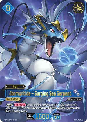 Palworld TCG - Dawn of Palpagos - Jormuntide - Surging Sea Serpent - EBP01-027SP