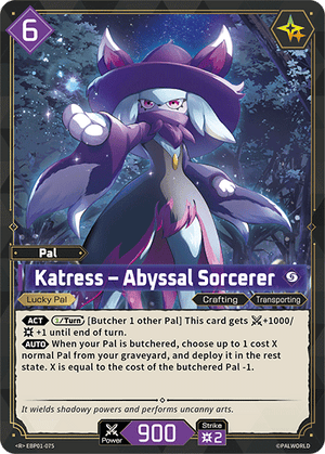 Palworld TCG - Dawn of Palpagos - Katress - Abyssal Sorcerer - EBP01-075