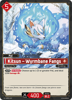 Palworld TCG - Dawn of Palpagos - Kitsun - Wyrmbane Fangs - EBP01-007