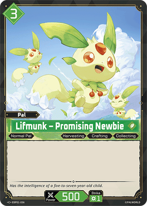 Palworld TCG - Dawn of Palpagos - Lifmunk - Promising Newbie - EBP01-056
