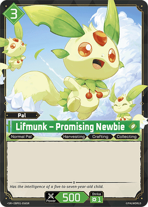 Palworld TCG - Dawn of Palpagos - Lifmunk - Promising Newbie - EBP01-056SR