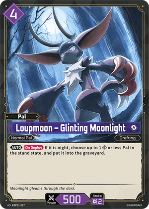 Palworld TCG - Dawn of Palpagos - Loupmoon - Glinting Moonlight - EBP01-087
