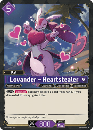 Palworld TCG - Dawn of Palpagos - Lovander - Heartstealer - EBP01-081